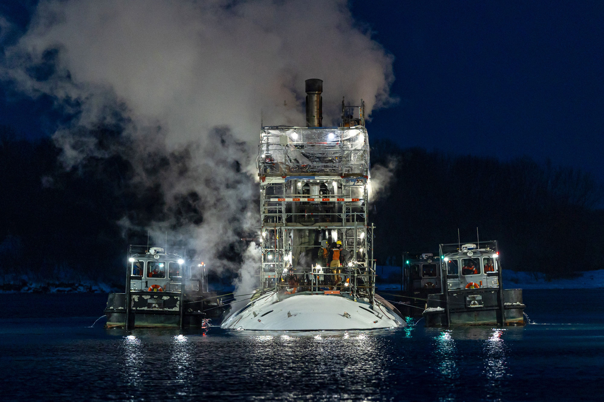 Portsmouth Naval Shipyard Undocks USS North Dakota (SSN 784)